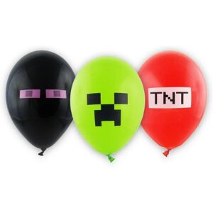 6-Pack Minecraft Latexballon 30cm Multicolor one size