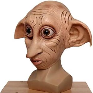 Heyone Dobby Latex Maske Halloween Masquerade Party Cosplay Full Head Mask Accessroy Kostume Rekvisitter