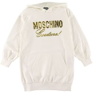 Moschino Sweatkjole - Hvid M. Guld - Moschino - 8 År (128) - Kjole