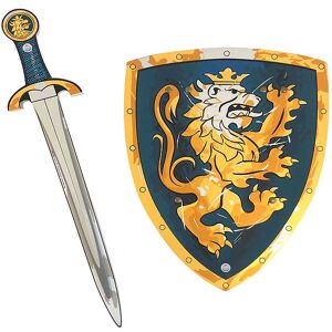 Liontouch Udklædning - Noble Knight-Sæt - Sværd & Skjold - Blå - Liontouch - Onesize - Udklædning