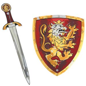 Liontouch Udklædning - Noble Knight-Sæt - Sværd & Skjold - Rød - Liontouch - Onesize - Udklædning