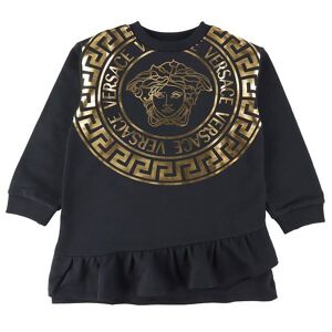 Versace Sweatkjole - Greca/medusa - Sort/guld - Versace - 10 År (140) - Kjole