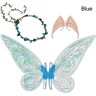 Halloween Fairy Wings Princess Angel Wings BLÅ Blue