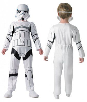 Star Wars Stormtrooper maskerade kostume (7/8Y 122-128 CM)