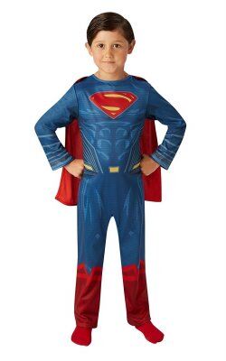 Superman maskerade kostume (7/8 - 122/128 CM)