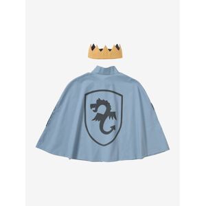 VERTBAUDET Disfraz de capa + corona Caballero azul verdoso