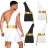 Manyakai Disfraz de gladiador romano para hombre, dios griego antiguo, armadura de Cosplay de Halloween, juego de rol de soldado, trajes de Cosplay de guerrero caballero Medieval