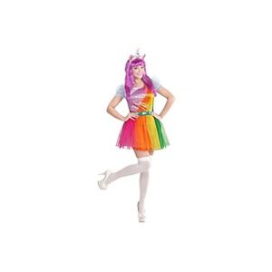 Widmann déguisement robe licorne flashy femme - xs - multicolore - 07569 - Publicité