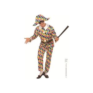 Widmann Costume Arlequin Satin Adulte - Multicolores - S - Publicité