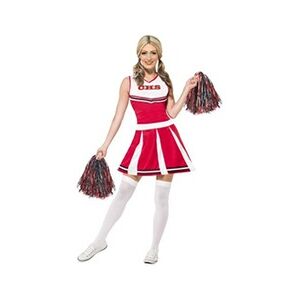 Smiffys Costume Cheerleader Pompom Girl - Blanc / rouge - S - Publicité