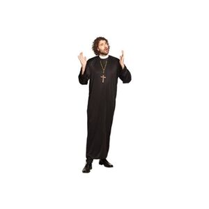 Boland déguisement prêtre soutane noire avec col homme - m/l - noir - 83815 - Publicité