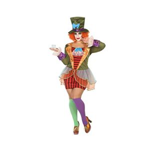 Atosa -63541 -63541-Costume-Déguisement Chapelière Adulte, Femme, 63541, Multicolore, XXL - Publicité