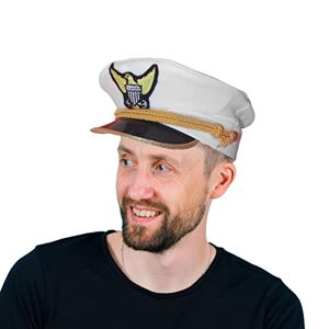 Dress Up America Chapeau D'amiral De Capitaine De La Marine Pour Adultes – Magnifique Chapeau Habillé Pour Jeu De Rôle - Publicité