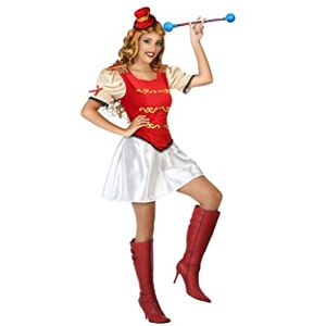 Atosa -53973 -53973-Costume-Déguisement Majorette M-L-Adulte, Femme, 53973, Rouge, M-L - Publicité