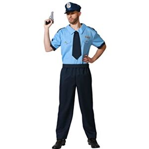 Atosa Costume Captain Officier De Police Pour Homme Adulte Costume Complet Bonnet Ceinture Et Pantalon Bleu Marine Pour Halloween Carnaval Et Fête XS-S - Publicité