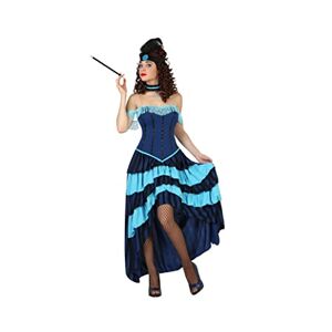 Atosa -57609 -57609-Costume-Déguisement Cabaret Bleu M-L-Adulte, Femme, 57609 - Publicité