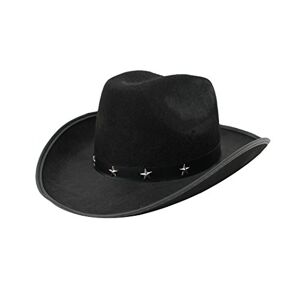 I LOVE FANCY DRESS Chapeau de Cowboy Noir pour Adulte orné d'étoiles. Ideal pour Les enterrements de Vie de garçon ou de Jeune Fille. Publicité