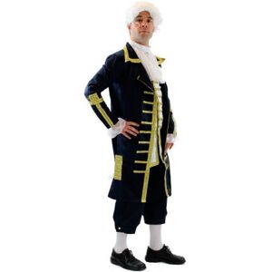 Ficlwigkis Déguisement années 80 90 homme,6Pcs Bleu Costume avec