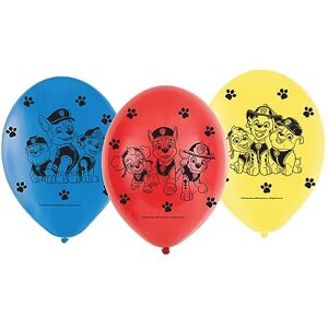 Amscan 6 Ballons Latex Paw Patrouille 23cm - Publicité