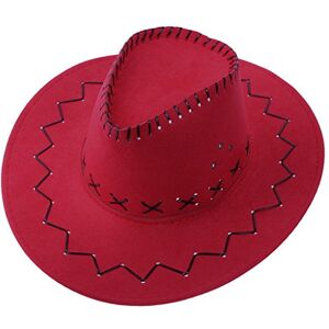 COMVIP Unisexe Chapeau de Soleil Pêche Chapeaux Western Cow-Boy Velours Plage Vacances Mode pour Enfant Adulte - Publicité