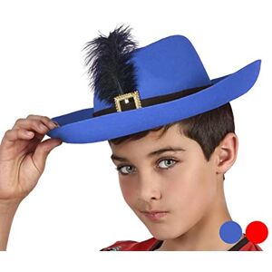 Atosa -35060 Enfants -35060-Accessoire Déguisement Mousquetaires Et Époque-Chapeau-Bleu Unisexe, 35060, Única - Publicité