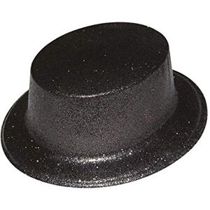 P'tit Clown 63553 Chapeau Plastique HDF Adhésif Bords Arrondis Paillettes Noir - Publicité