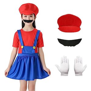 Costume Mario et Luigi Enfant Adulte Casquette Gants Moustache