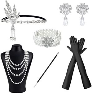 NITAIUN Accessoire Annee 20 pour Homme, Great Gatsby Costume