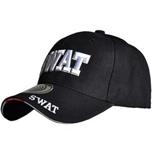 thematys Cap SWAT & FBI Chapeau Noir de Police pour Hommes et Femmes Idéal pour Carnaval, Halloween, Fêtes à Thème, Enterrements de Vie de Garçon et de Jeune Fille Accessoire de Costume Adulte - Publicité