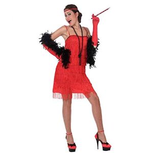 Atosa -39502 -39502-Costume-Déguisement Charleston Rouge XL-Adulte, Femme, 39502 - Publicité