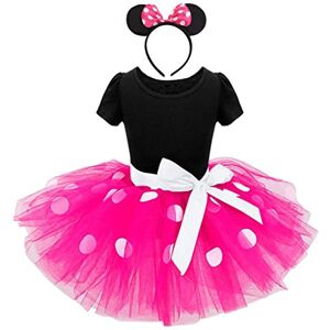 Lito Angels Deguisement Minnie Mouse Bebe Fille, Robe à Pois Rouge