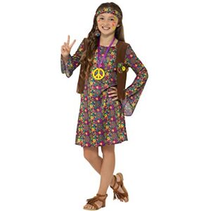 Smiffys Hippie Girl Costume, with Dress (L) - Publicité