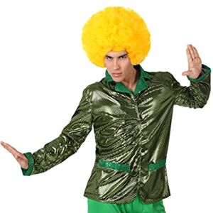 Atosa -13276 -13276-Costume-Deguisement Veste Disco Vert Brillant Falso-Adulte Unisex, 13276 - Publicité