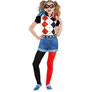 amscan 9906096EU Harley Quinn Costume classique 10-12 ans, Noir - Publicité