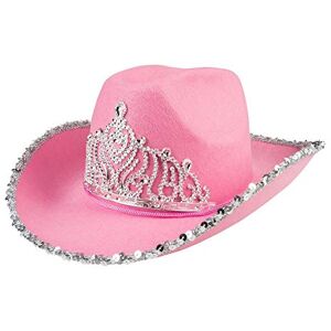 Boland -10130577 Chapeau Cowgirl Glimmer pour adultes, rose, taille unique, 04392 - Publicité