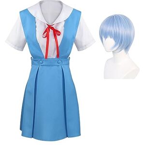 Gooyeh Ayanami Rei/Asuka Langley Soryu Cosplay Costume Enfant Adulte Cosplay Femmes Costume Anime Cosplay Ensemble Complet Costume Comic Con Halloween Cosplay Costume avec Perruque/Chapeau - Publicité