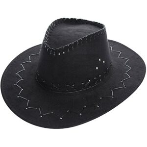 COMVIP Unisexe Chapeau de Soleil Pêche Chapeaux Western Cow-boy Velours Plage Vacances Mode pour Enfant Adulte - Publicité