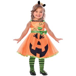 amscan (PKT) (9903392) Costume de citrouille mignon pour fille (4-6 ans) - Publicité