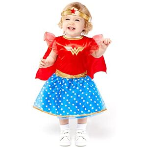 amscan (6-12 Mois, Multicolore -9906724 Déguisement Wonder Woman Warner Bros pour bébé, Unisexe Enfant, 9906724 - Publicité