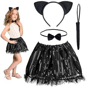 IBAKOM Déguisement Animaux Enfant Fille Costumes Halloween Robe Tut