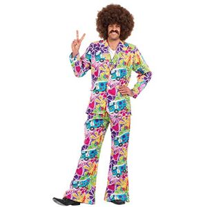 Fun Shack Deguisement Hippie Homme, Déguisement Hippie Homme, Costume Hippie Homme, Tenue Hippie Homme, Deguisement Homme Annee 70, Deguisement Annee 60 Homme, Deguisement Halloween Homme Taille L - Publicité