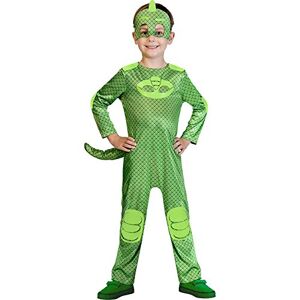 amscan PJMASQUES GLUGLU-Gekko Deguisement Mixte Enfant Vert 7-8 ans, 9902958 - Publicité