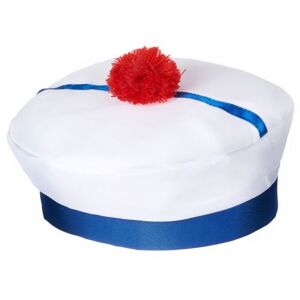 Générique chapeau de marin bonnet a pompom adulte deguisement fete Multicolor - Publicité