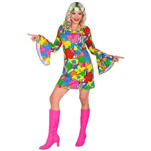 Non communiqué Déguisement Seventies Robe Flower Power Femme L Multicolore 048763 W Widmann Milano Party Fashion L - 048763 W WIDMANN MILANO Party Fashion Multicolore - Publicité
