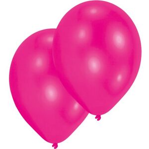 Amscan ballons 27 cm latex rose vif 50 pièces Roze - Publicité