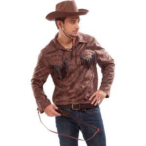 buttinette Chemise Western pour hommes marron - Publicité