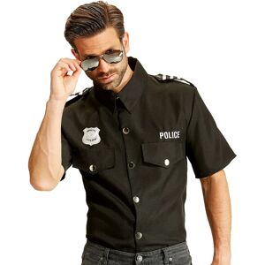 buttinette Chemise de policier pour hommes noir - Publicité