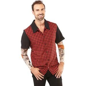 buttinette Chemise&nbsp;rockabilly&nbsp;pour hommes rouge - Publicité