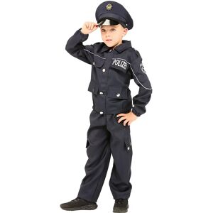 buttinette D&eacute;guisement de policier pour enfants, bleu fonc&eacute; bleu - Publicité