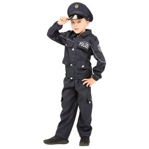 buttinette D&eacute;guisement de policier pour enfants, bleu fonc&eacute; bleu - Publicité
